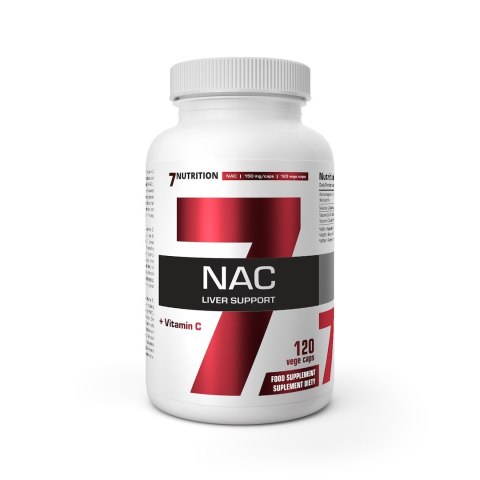 7Nutrition 7NUTRITION NAC + Vit C - N-acetylo L-cysteina + Witamina C (120 kaps.)