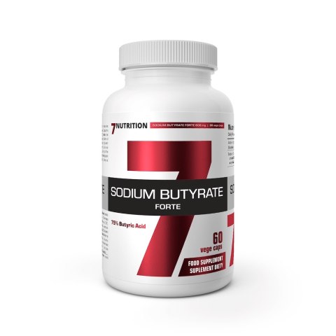 7Nutrition 7NUTRITION Sodium Butyrate Forte - Maślan sodu Forte 600 mg (60 kaps.)
