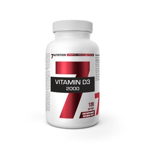 7Nutrition 7NUTRITION Vitamin D 2000 - Witamina D 2000IU (120 kaps.)