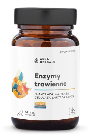 Aura Herbals AURA HERBALS Enzymy trawienne DigeZyme (60 kaps.)