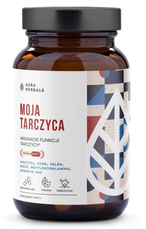 Aura Herbals AURA HERBALS Moja Tarczyca, Wsparcie Funkcji Tarczycy (60 kaps.)