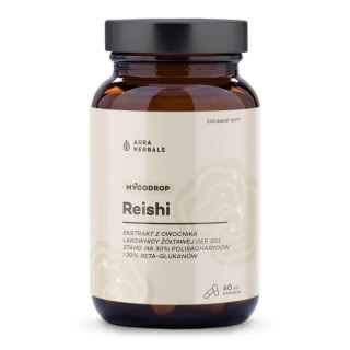 Aura Herbals AURA HERBALS Mycodrop, Reishi 30:1, 30% beta-glukan (60 kaps.)