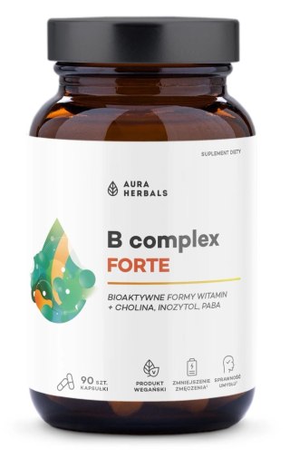 Aura Herbals AURA HERBALS Witamina B Complex Forte (90 kaps.)