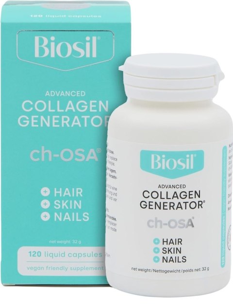 BioSil BIOSIL Advanced Collagen Generator - Zaawansowany generator kolagenu (120 kaps. płynnych)