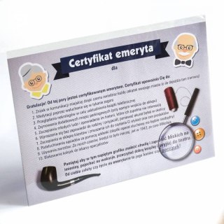 Certyfikat emeryta A4 z przywilejami - dyplom okolicznościowy