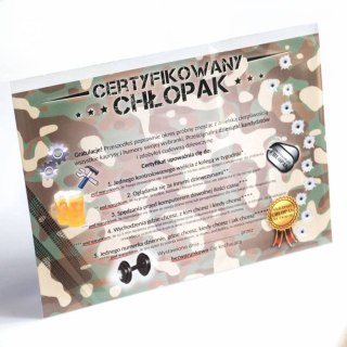 Dyplom Okolicznościowy Karta Prezentowa A4 - Certyfikowany Chłopak (M