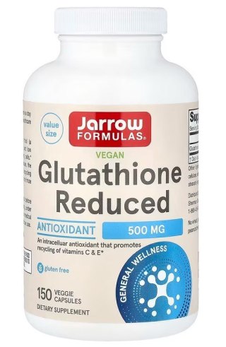 Jarrow Formulas JARROW FORMULAS Glutathione Reduced - Glutation zredukowany (150 kaps.)