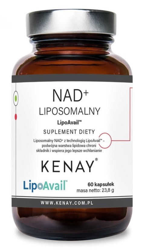 Kenay KENAY NAD+ Liposomalny LipoAvail® (60 kaps.)