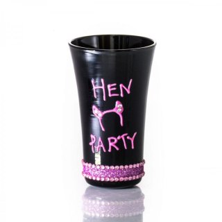Kieliszek z napisem "hen party" do wódki
