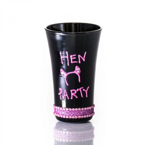 Kieliszek z napisem "hen party" do wódki