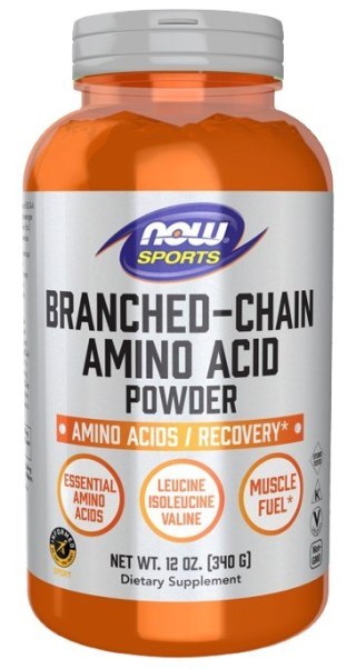NOW Foods NOW FOODS Branched Chain Amino Acid Powder - BCAA Sport smak naturalny (340 g)