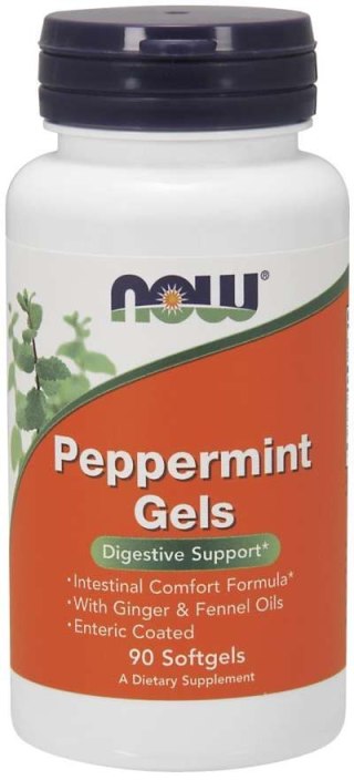 NOW Foods NOW FOODS Peppermint Gels - Olej z Mięty Pieprzowej (90 kaps.)