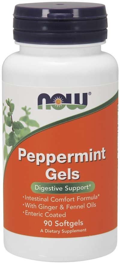NOW Foods NOW FOODS Peppermint Gels - Olej z Mięty Pieprzowej (90 kaps.)