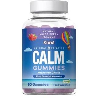 Natural Vitality NATURAL VITALITY Calm Kids Magnesium, smak malinowo-truskawkowy (60 żelek)