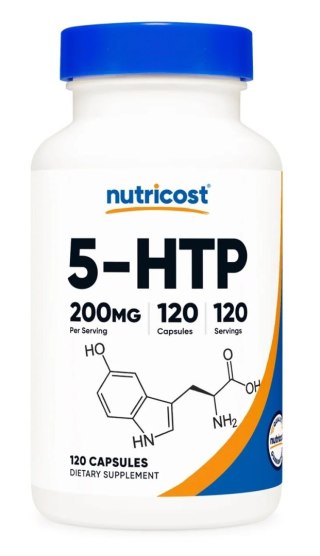 Nutricost NUTRICOST 5-HTP 200 mg - 5-hydroksytryptofan (120 kaps.)
