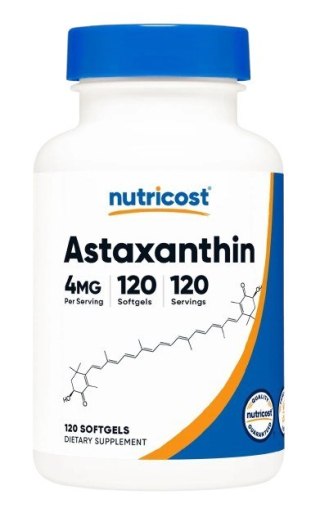 Nutricost NUTRICOST Astaxanthin 4 mg - Astaksantyna (120 kaps.)