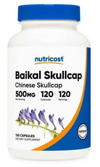 Nutricost NUTRICOST Baikal Skullcap 500 mg - Tarczyca bajkalska (120 kaps.)