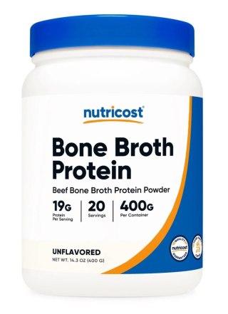 Nutricost NUTRICOST Beef Bone Broth Protein - Białko z bulionu z kości wołowych (400 g)