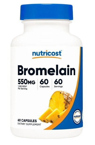 Nutricost NUTRICOST Bromelain 550 mg - Bromelaina (60 kaps.)