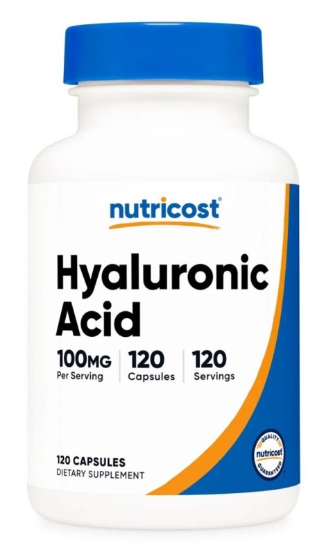 Nutricost NUTRICOST Hyaluronic Acid 100 mg - Kwas hialuronowy (120 kaps.)