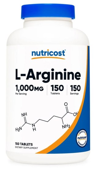Nutricost NUTRICOST L-Arginine 1000 mg - L-arginina (150 tabl.)