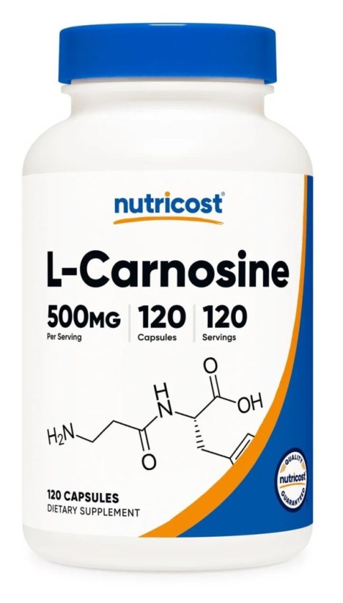 Nutricost NUTRICOST L-Carnosine 500 mg - L-karnozyna (120 kaps.)