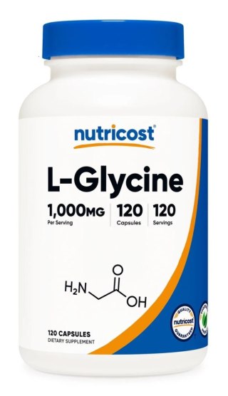 Nutricost NUTRICOST L-Glycine 1000 mg - L-glicyna (120 kaps.)
