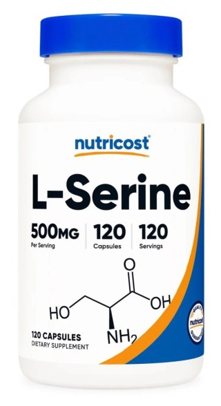 Nutricost NUTRICOST L-Serine 500 mg - L-Seryna (120 kaps.)