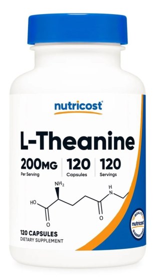 Nutricost NUTRICOST L-Theanine 200 mg - L-teanina (120 kaps.)