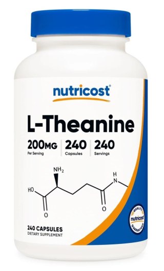 Nutricost NUTRICOST L-Theanine 200 mg - L-teanina (240 kaps.)