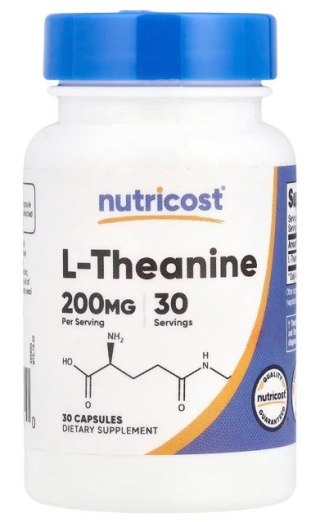 Nutricost NUTRICOST L-Theanine 200 mg - L-teanina (30 kaps.)
