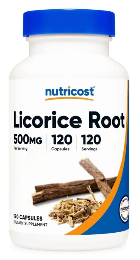 Nutricost NUTRICOST Licorice Root 500 mg - Korzeń lukrecji (120 kaps.)