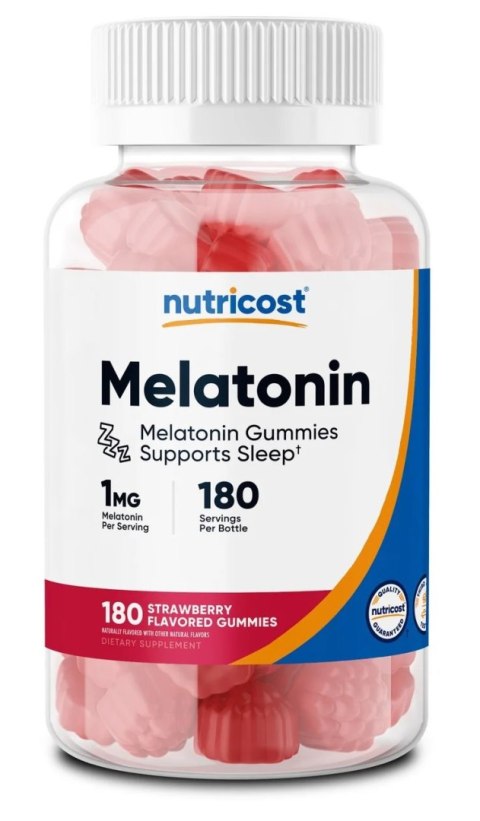 Nutricost NUTRICOST Melatonin 1 mg - Melatonina (180 żelek)