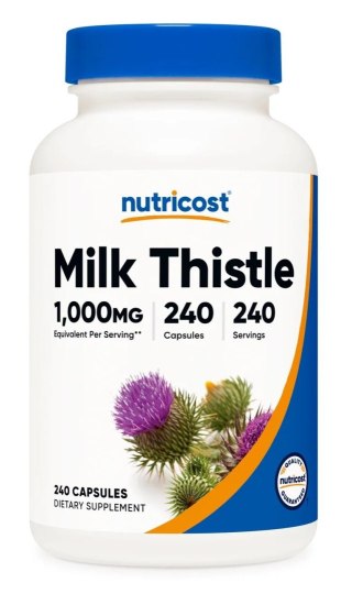 Nutricost NUTRICOST Milk Thistle 250 mg - Ekstrakt z ostropestu (240 kaps.)