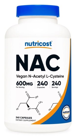 Nutricost NUTRICOST NAC N-Acetyl L-Cysteine (240 kaps.)