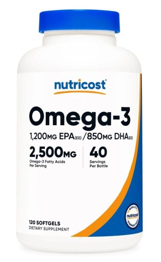 Nutricost NUTRICOST Omega-3 2500 mg (120 miękkich kaps.)