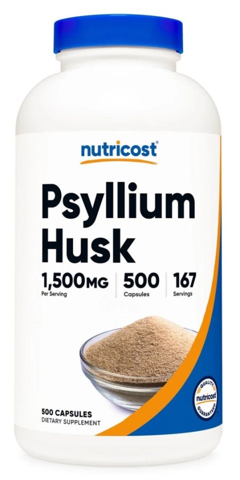Nutricost NUTRICOST Psyllium Husk 500 mg - Babka płesznik (500 kaps.)