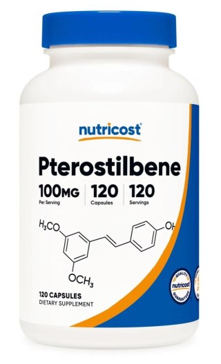 Nutricost NUTRICOST Pterostilbene 100 mg - Pterostilben (120 kaps.)