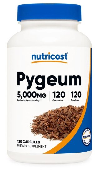 Nutricost NUTRICOST Pygeum 500 mg - Ekstrakt ze śliwy afrykańskiej (120 kaps.)