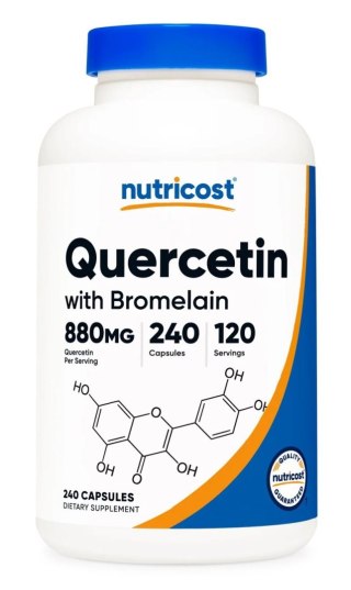 Nutricost NUTRICOST Quercetin with Bromelain - Kwercetyna + Bromelaina (240 kaps.)