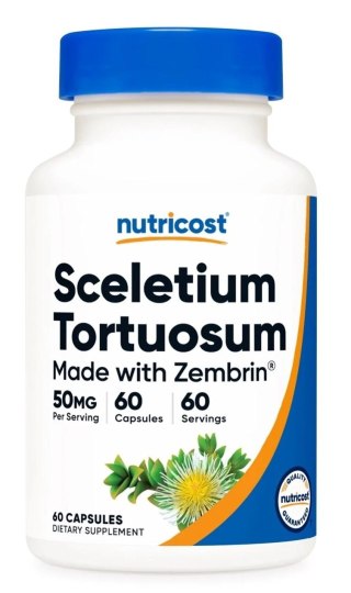 Nutricost NUTRICOST Sceletium Tortuosum 50 mg - Made with Zembrin (60 kaps.)