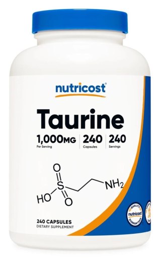 Nutricost NUTRICOST Taurine 1000 mg - Tauryna (240 kaps.)