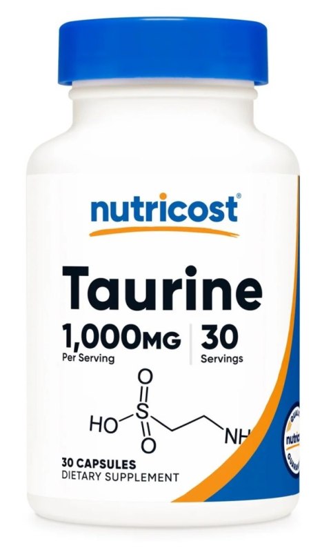 Nutricost NUTRICOST Taurine 1000 mg - Tauryna (30 kaps.)