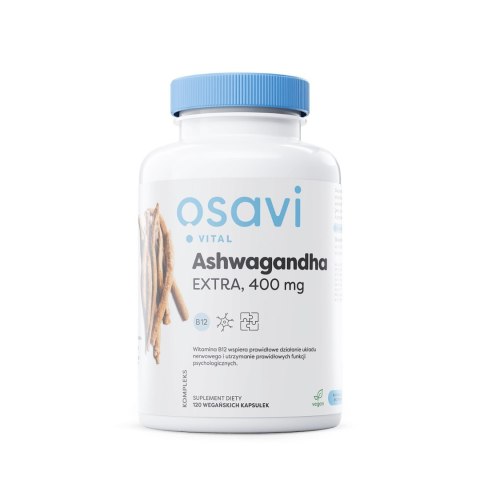 Osavi OSAVI Ashwagandha EXTRA 400 mg z wit. B12 (120 kaps.)