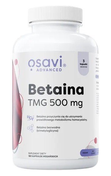 Osavi OSAVI Betaina, TMG 500 mg (180 kaps.)
