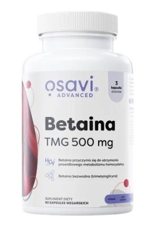 Osavi OSAVI Betaina, TMG 500 mg (90 kaps.)
