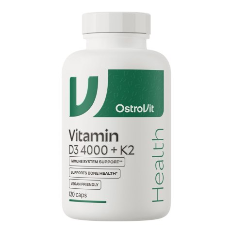 OstroVit OSTROVIT Witamina D3 4000 IU + K2 VEGE (120 kaps.)