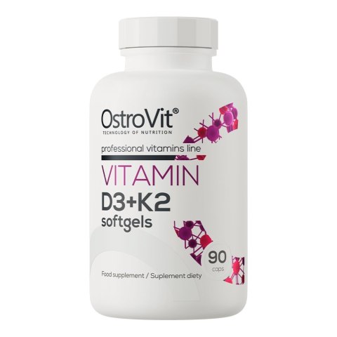 OstroVit OSTROVIT Witamina D3 + K2 (90 kaps.)