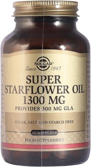 Solgar SOLGAR Super GLA 300 mg - Olej z Ogórecznika - Wiesiołka (60 kaps.)