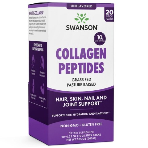 Swanson SWANSON Collagen Peptides - Peptydy kolagenow (20 saszetek)